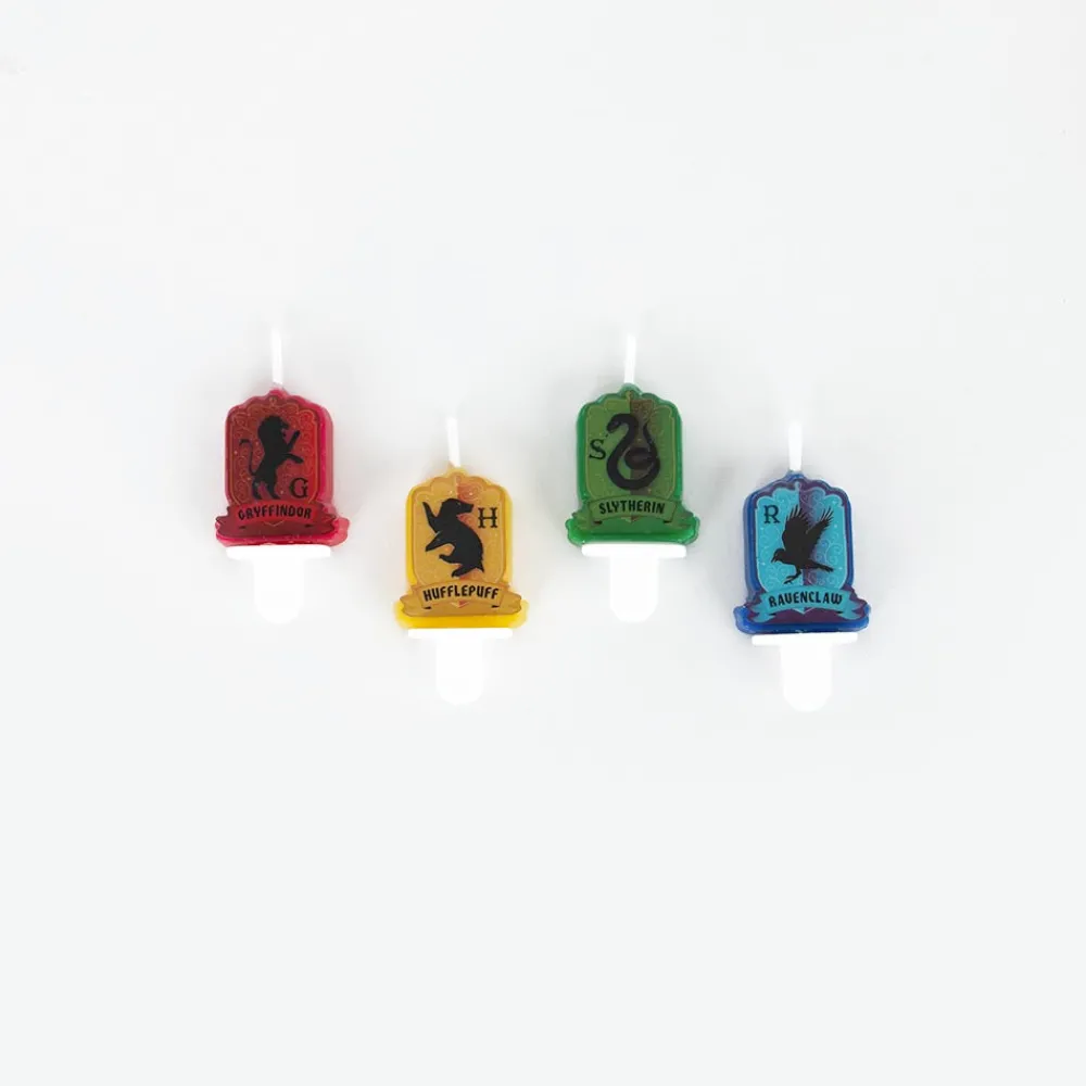 Amscan Bougie Anniversaire : 4 Bougies Harry Potter