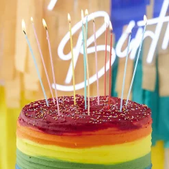 Ginger Ray Bougie Anniversaire : 12 Bougies Multicolores