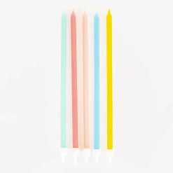 Arty Fêtes Factory Bougie Anniversaire : 10 Bougies Pastel
