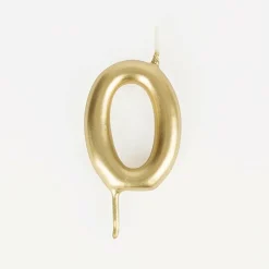 My Little Day Bougie Anniversaire : Bougie Chiffre Dore