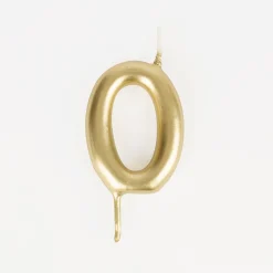 My Little Day Bougie Anniversaire : Bougie Chiffre Dore