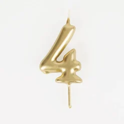 My Little Day Bougie Anniversaire : Bougie Chiffre Dore