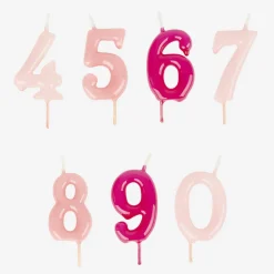 My Little Day Bougie Anniversaire : Bougie Chiffre Rose
