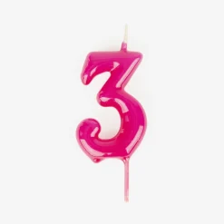 My Little Day Bougie Anniversaire : Bougie Chiffre Rose