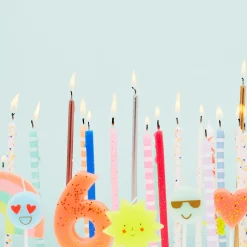 Meri Meri Bougie Anniversaire : Chiffre 6 Corail