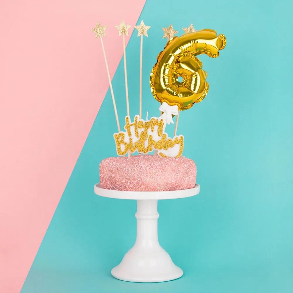 Ginger Ray Bougie Anniversaire : Happy Birthday Dore