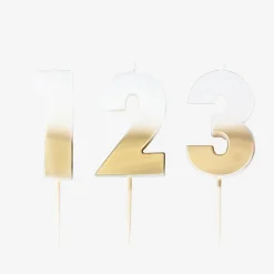 Ginger Ray Bougie Anniversaire Chiffre Couleur Doree