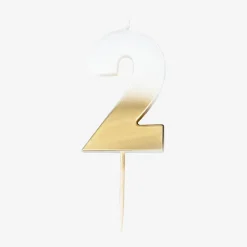 Ginger Ray Bougie Anniversaire Chiffre Couleur Doree
