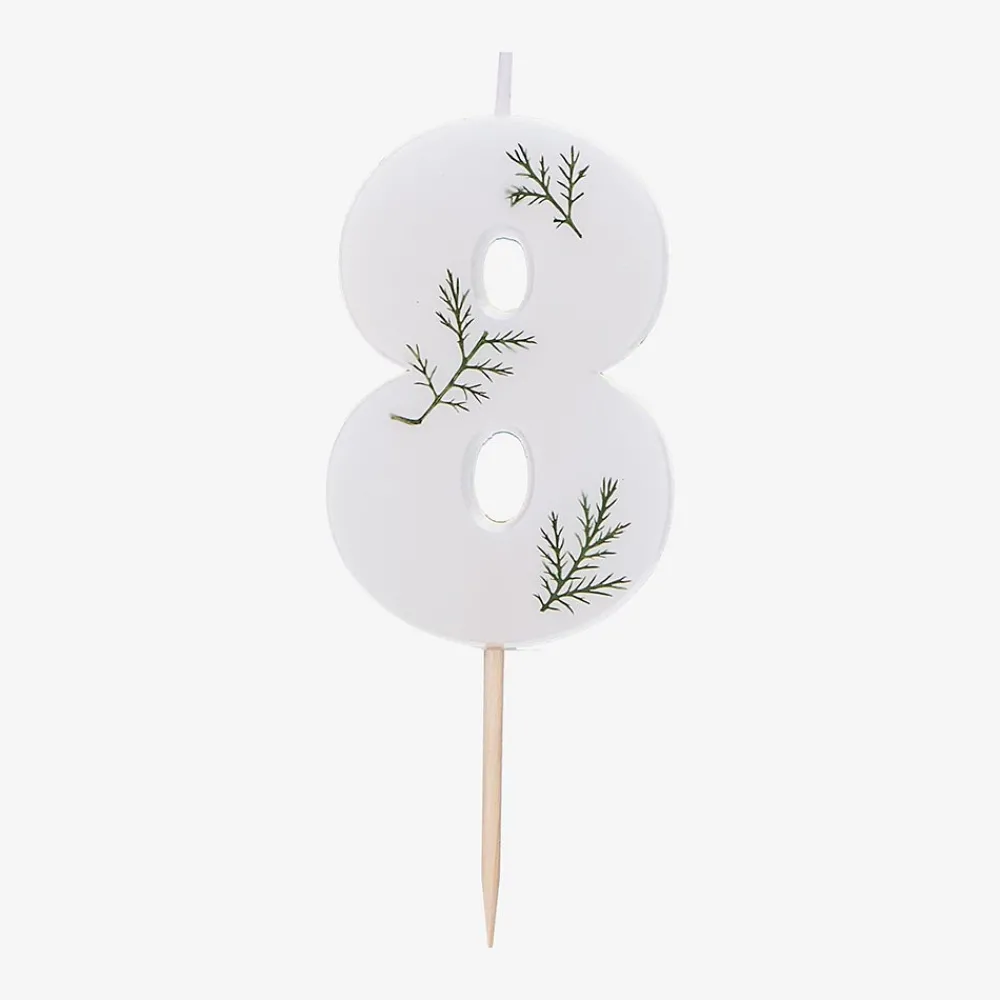 Ginger Ray Bougie Anniversaire Feuillage