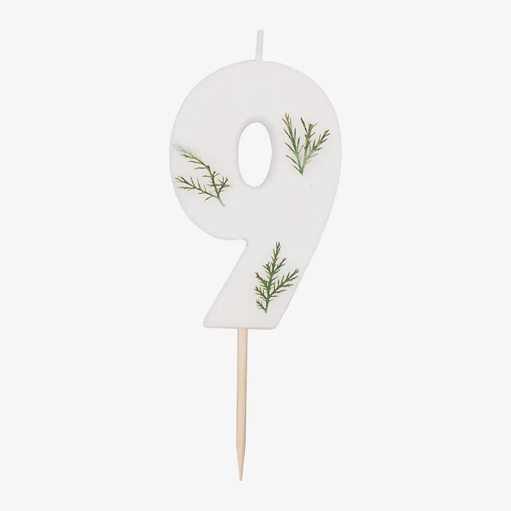 Ginger Ray Bougie Anniversaire Feuillage