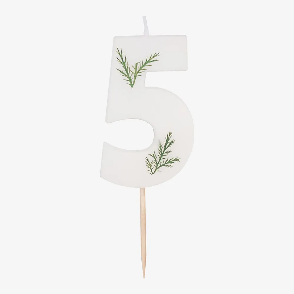 Ginger Ray Bougie Anniversaire Feuillage