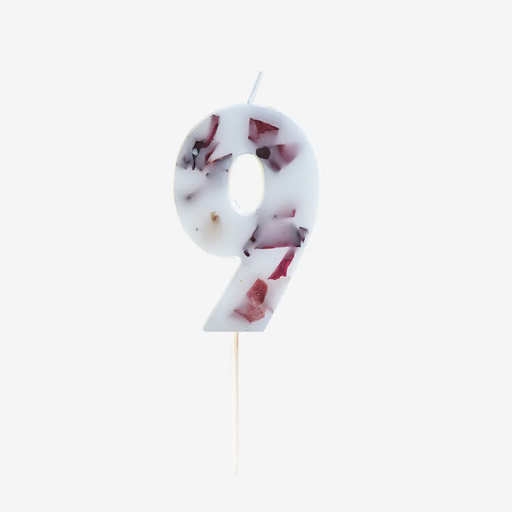 Ginger Ray Bougie Anniversaire Petales De Fleurs