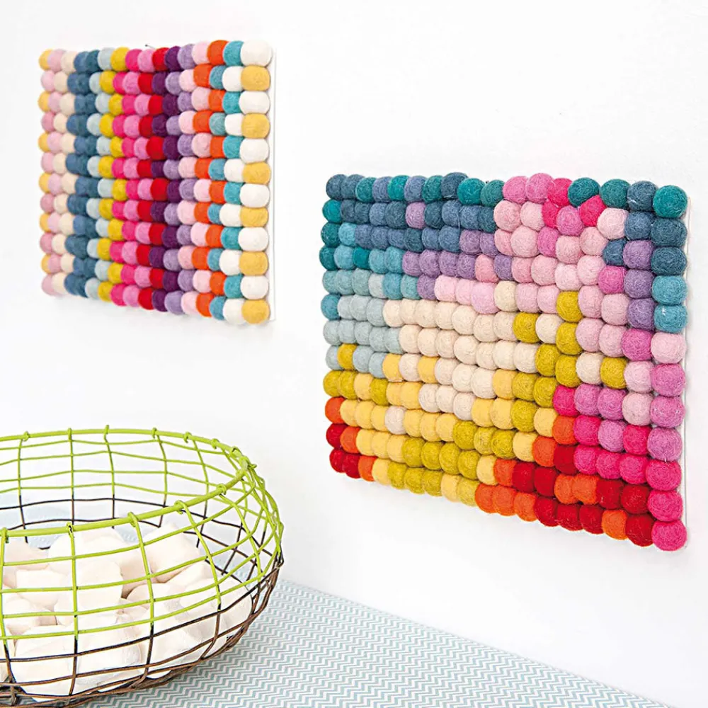 Rico Design Boules En Feutre Mixte Multicolore