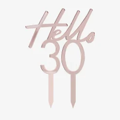 Ginger Ray Cake Topper 30 Ans Rose Gold