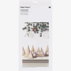 Rico Design Calendrier De L'Avent - 24 Arbres En Papier Kraft><noscript><img width=