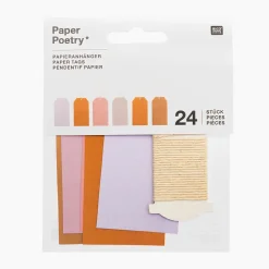 Rico Design Calendrier De L'Avent - 24 Etiquettes Cadeaux Mix Mauve