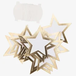Rico Design Calendrier De L'Avent - 24 Etiquettes Etoile Blanc Et Or> Papier Cadeau