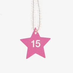 Rico Design Calendrier De L'Avent - 24 Gift Tags Etoiles Rose Fluo><noscript><img width=