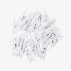Rico Design Calendrier De L'Avent - 24 Mini Pinces A Linges Blanches