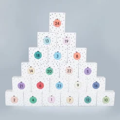 Rico Design Calendrier De L'Avent Blanc A Etoiles Dorees> Pochettes Cadeaux