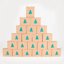 Rico Design Calendrier De L'Avent Kraft A Etoiles Dorees> Pochettes Cadeaux