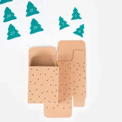 Rico Design Calendrier De L'Avent Kraft A Etoiles Dorees><noscript><img width=