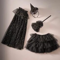 Ginger Ray Cape De Sorciere En Tulle Noir Halloween><noscript><img width=