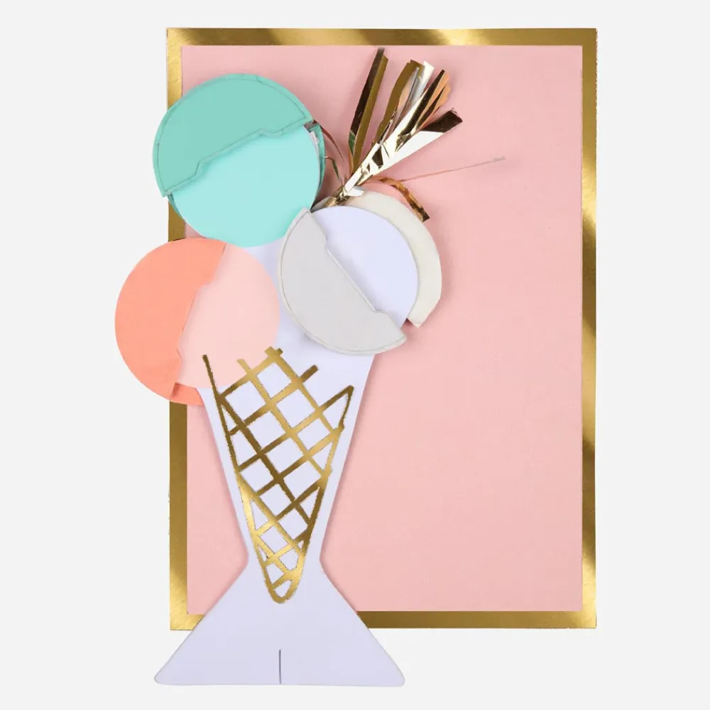 Meri Meri Carte Pop Up Creme Glacee