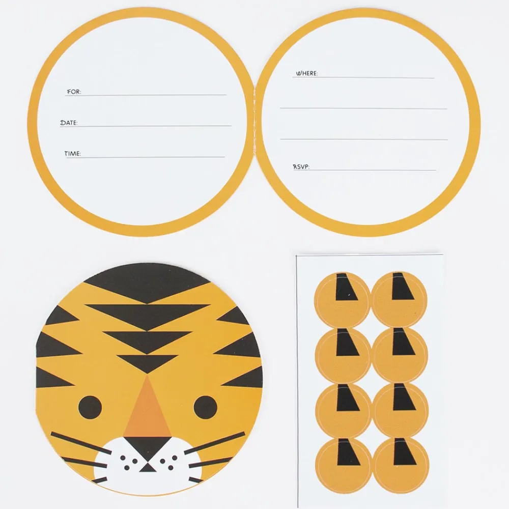 My Little Day Carton Invitation Anniversaire Tigre (8)> Invitations
