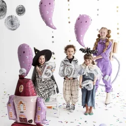Party Deco Chapeau De Sorciere Noir Et Or Halloween><noscript><img width=