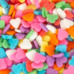Dekora Confettis En Sucre Coeurs Multicolores