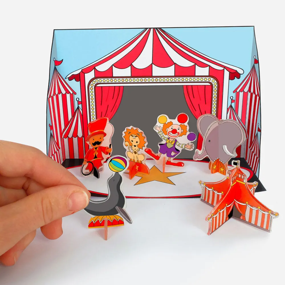 Graine Créative Decor De Cirque 3D En Plastique Magique> Coloriages