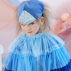 Meri Meri Deguisement D'Oiseau Bleu : Cape En Tulle Et Coiffe En Velours Et Tissu Paillete>Enfant Déguisements