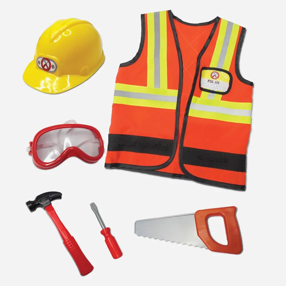 Great Pretenders Deguisement D'Ouvrier De Chantier Et Ses Accessoires>Enfant Déguisements