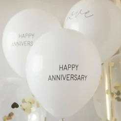 Ginger Ray Grappe De 5 Ballons Anniversaire De Mariage><noscript><img width=