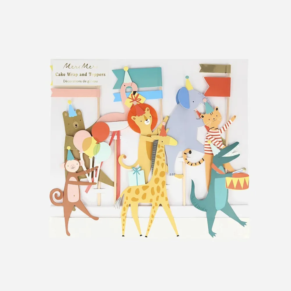 Meri Meri Kit De Décorations Pour Gateau Parade Des Animaux