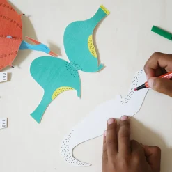 Pirouette Cacahouete Kit Loisirs Créatifs : 6 Dinosaures A Creer Et A Colorier