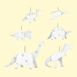 Pirouette Cacahouete Kit Loisirs Créatifs : 6 Dinosaures A Creer Et A Colorier