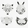 Pirouette Cacahouete Kit Loisirs Créatifs : 4 Masques Animaux De La Foret A Fabriquer Et A Colorier