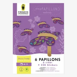 Pirouette Cacahouete Kit Loisirs Créatifs : 6 Papillons A Fabriquer