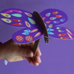Pirouette Cacahouete Kit Loisirs Créatifs : 6 Papillons A Fabriquer