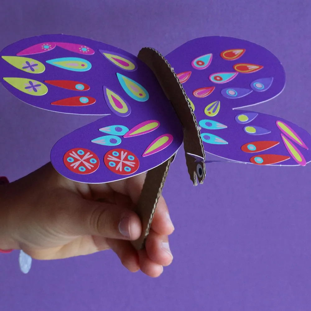 Pirouette Cacahouete Kit Loisirs Créatifs : 6 Papillons A Fabriquer