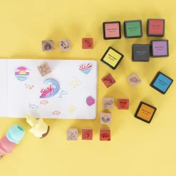 Rico Design Kit Tampon Encre De Chine Essentials Mix
