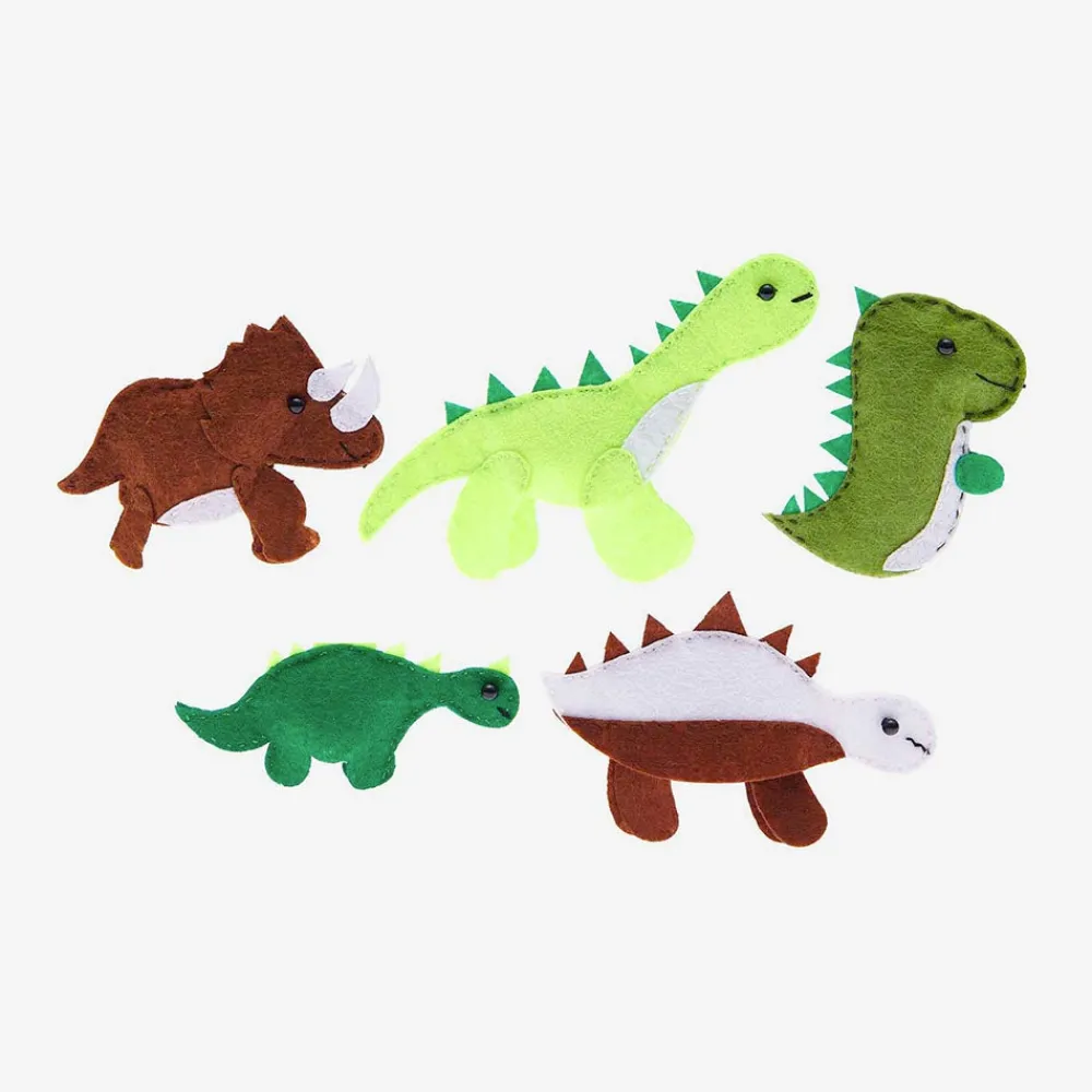Rico Design Marionnette De Main En Feutre A Construire : Dinosaure
