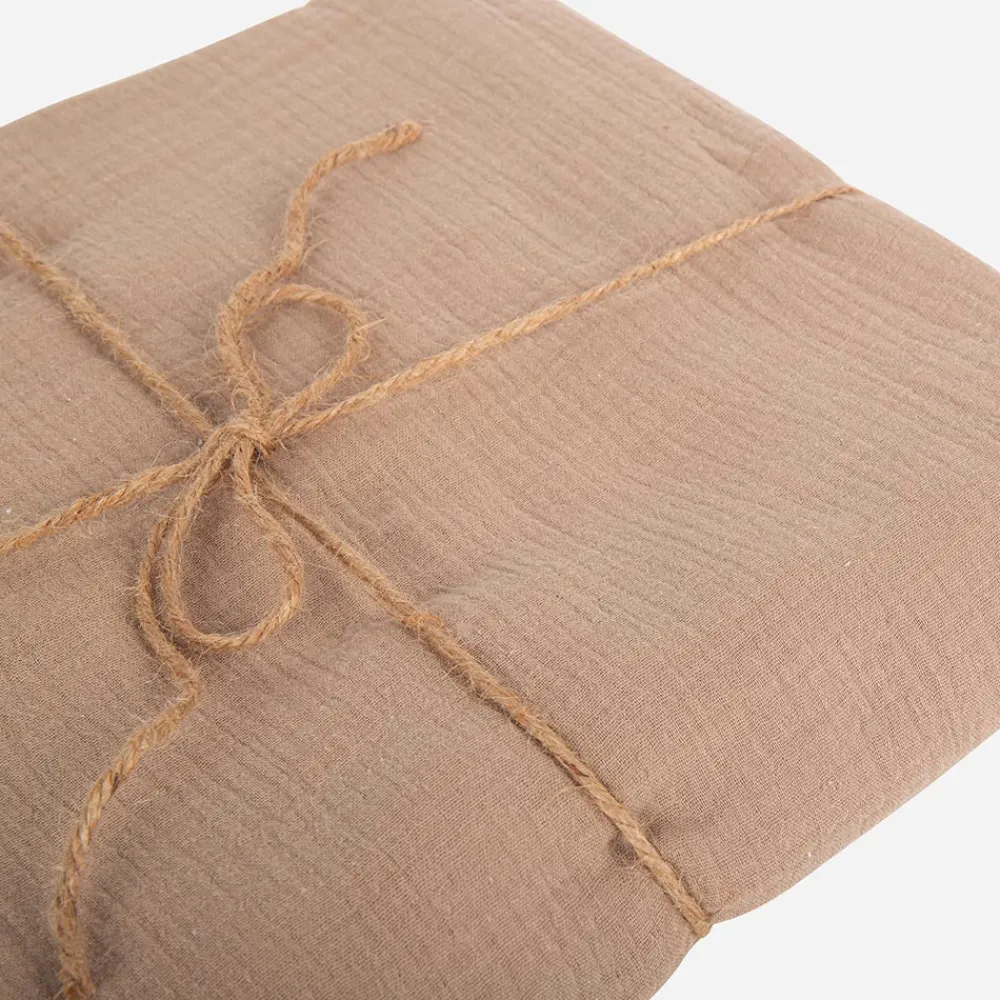 Arty Fêtes Factory Nappe En Gaze De Coton Taupe