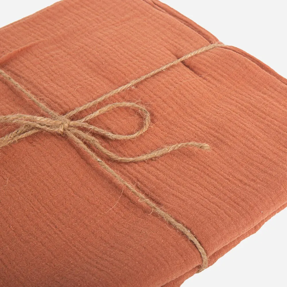 Arty Fêtes Factory Nappe En Gaze De Coton Terracotta