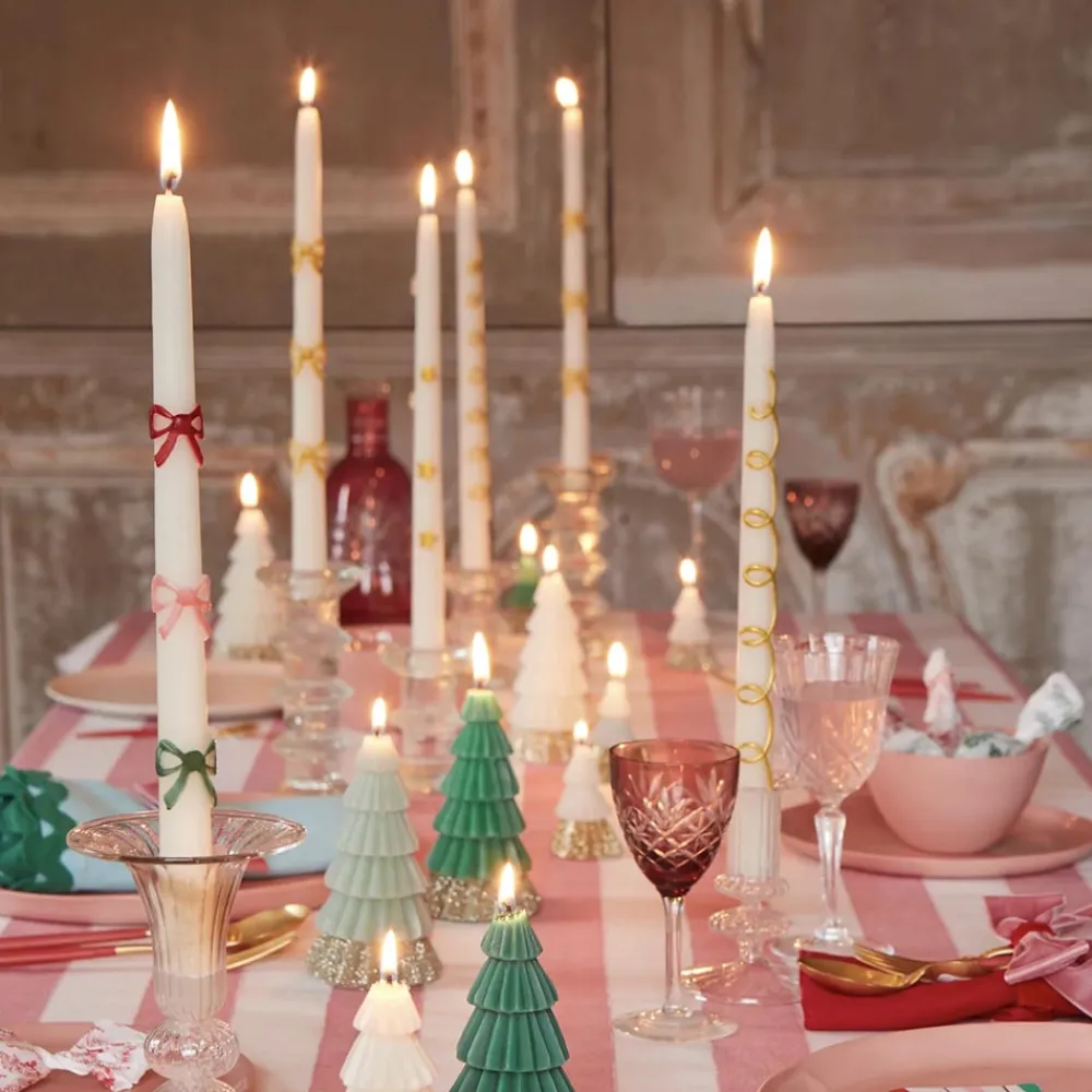 Meri Meri Noel - 6 Petites Bougies Sapin De Noel