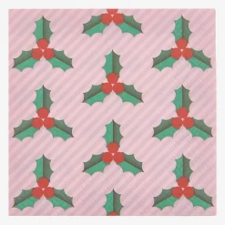 Rico Design Noel - 20 Serviettes Feuilles De Houx