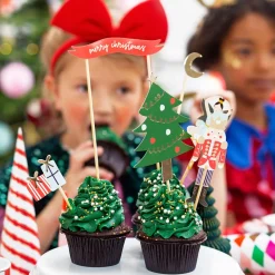 Party Deco Noel - 6 Toppers De Noel