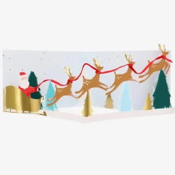 Meri Meri Noel - Carte Accordeon Traineau Du Pere Noel